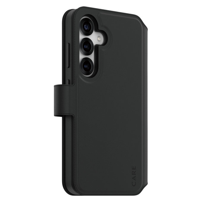 Pouzdro Wallet Tango Two-In-One s QI pro Samsung Galaxy S25, Černá, PanzerGlass