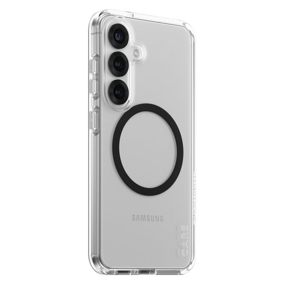 Pouzdro Urban Combat s černým QI pro Samsung Galaxy S25, Transparentní, PanzerGlass