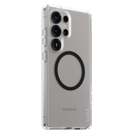 Pouzdro Urban Combat s černým QI pro Samsung Galaxy S25 Ultra, Transparentní, PanzerGlass
