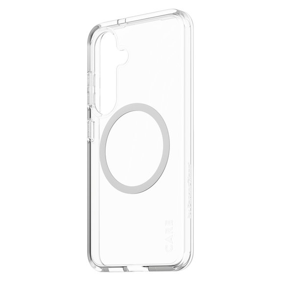 Pouzdro Urban Combat s bílým QI pro Samsung Galaxy S25, Transparentní, PanzerGlass