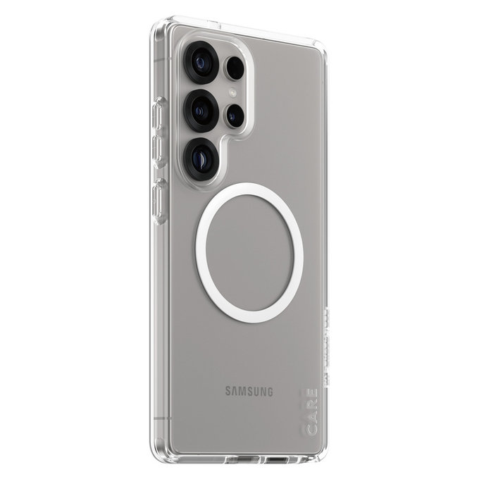 Pouzdro Urban Combat s bílým QI pro Samsung Galaxy S25 Ultra, Transparentní, PanzerGlass