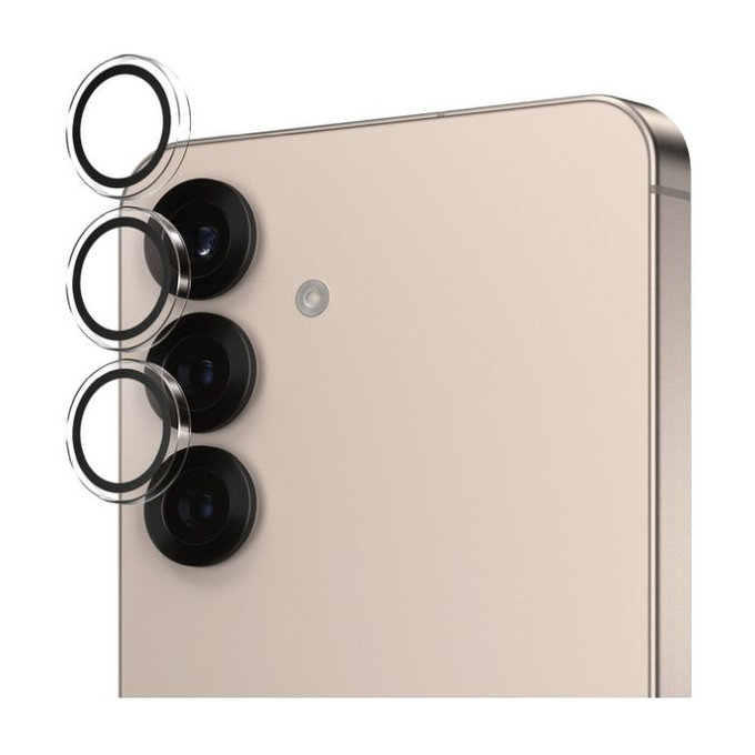 PanzerGlass - Ochranný kryt Objektívu Fotoaparátu Hoops pro Samsung Galaxy S25+, transparentná