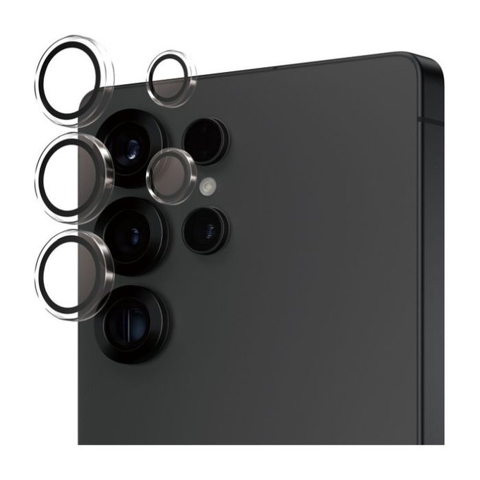 PanzerGlass - Ochranný kryt Objektívu Fotoaparátu Hoops pro Samsung Galaxy S25 Ultra, transparentná