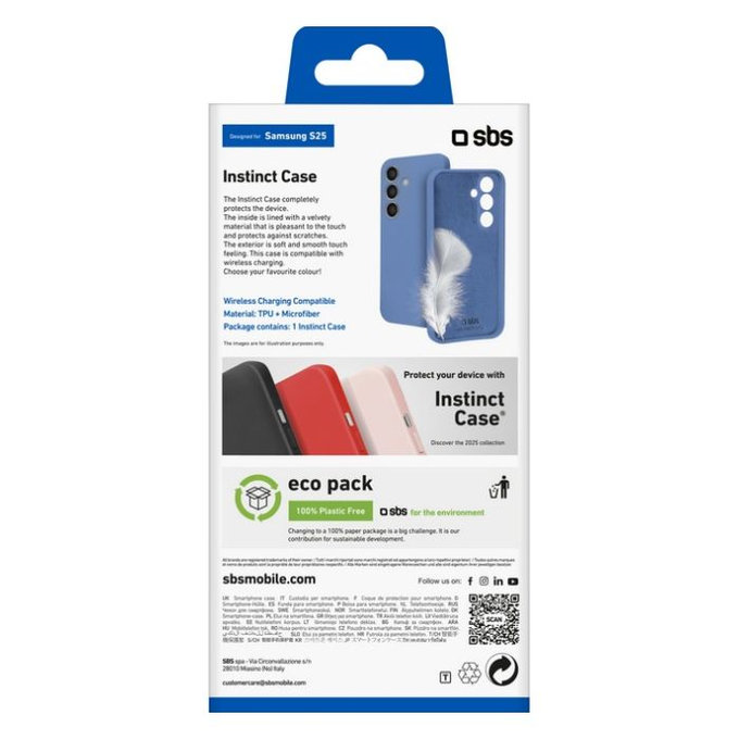 SBS - Pouzdro Instinct pro Samsung Galaxy S25, modrá