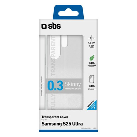 SBS - Pouzdro Skinny pro Samsung Galaxy S25 Ultra, transparentná