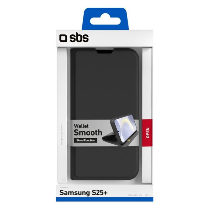 SBS - Pouzdro Book Wallet Smooth pro Samsung Galaxy S25+, černá