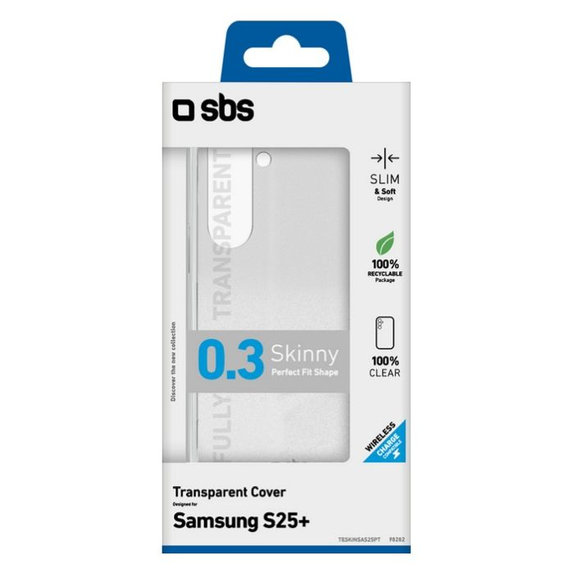 SBS - Pouzdro Skinny pro Samsung Galaxy S25+, transparentná