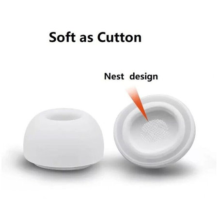 FixPremium - Vyměnitelné Gumičky pro AirPods Pro - Set 3ks (L, S, XS), bílá