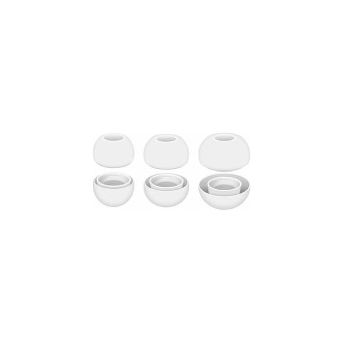 FixPremium - Vyměnitelné Gumičky pro AirPods Pro - Set 3ks (L, S, XS), bílá