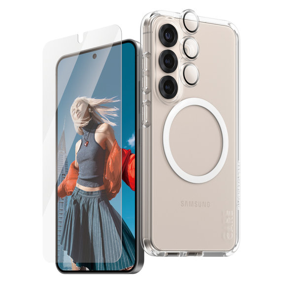 Bundle 3v1 pro Samsung Galaxy S25, PanzerGlass
