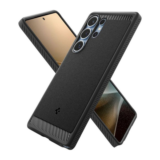 Spigen - Pouzdro Rugged Armor s MagSafe pro Samsung Galaxy S25 Ultra, Matte Black