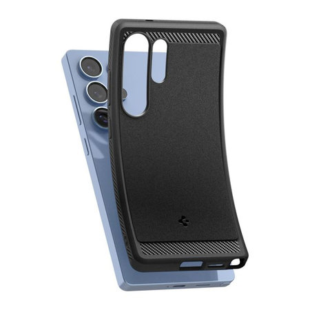 Spigen - Pouzdro Rugged Armor s MagSafe pro Samsung Galaxy S25 Ultra, Matte Black