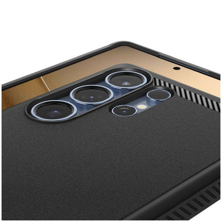 Spigen - Pouzdro Rugged Armor s MagSafe pro Samsung Galaxy S25 Ultra, Matte Black