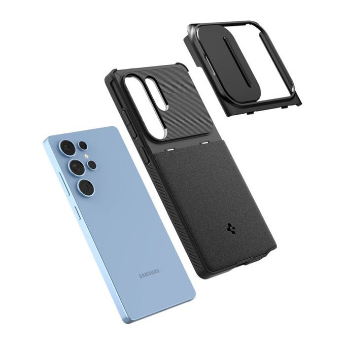 Spigen - Pouzdro Optik Armor pro Samsung Galaxy S25 Ultra, černá