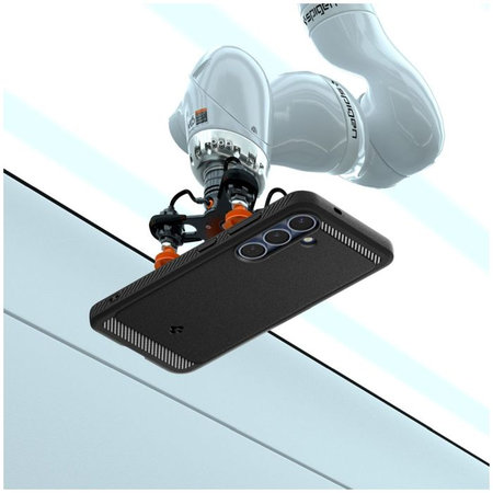 Spigen - Pouzdro Rugged Armor s MagSafe pro Samsung Galaxy S25, Matte Black