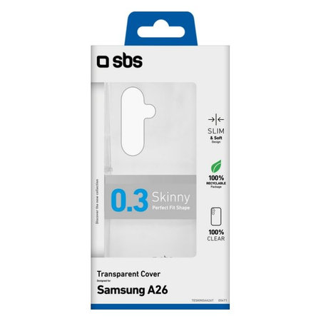 SBS - Pouzdro Skinny pre Samsung Galaxy A26, transparentná