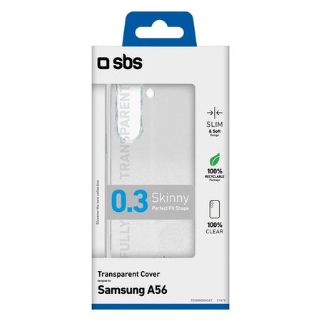 SBS - Pouzdro Skinny pre Samsung Galaxy A56, transparentná