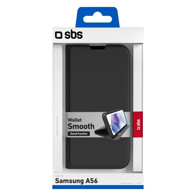 SBS - Pouzdro Book Wallet Smooth pre Samsung Galaxy A56, černá