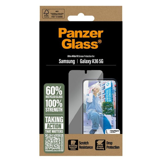 PanzerGlass - Tvrzené Sklo UWF pre Samsung Galaxy A36 5G, transparentná