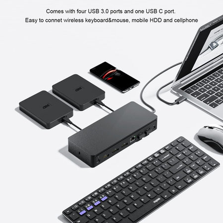 Dell D6000 - Dokovací stanice (USB-C) + Adaptér 130W Zánovní