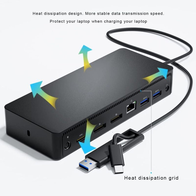 Dell D6000 - Dokovací stanice (USB-C) + Adaptér 130W Zánovní