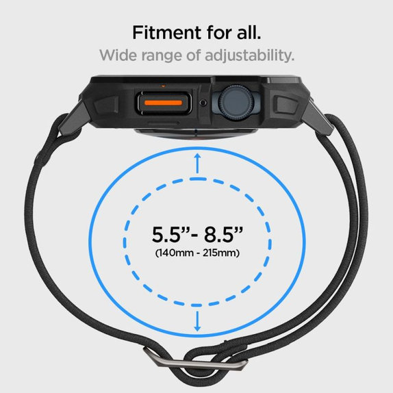 Spigen - Řemínek Lite Fit "Pro" pro Apple Watch (44, 45mm), Matte Black