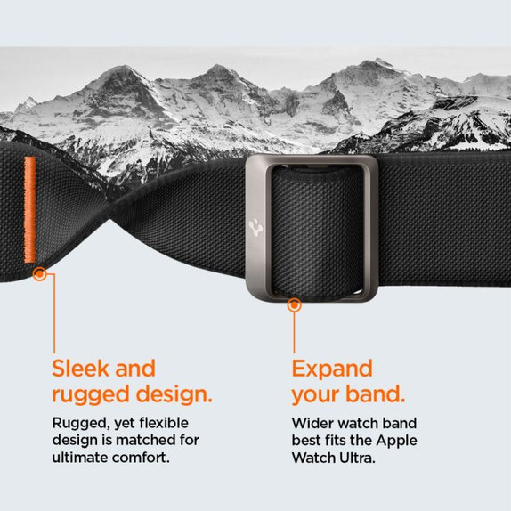 Spigen - Řemínek Lite Fit "Pro" pro Apple Watch Ultra (49mm), Matte Black