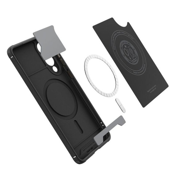 Spigen - Pouzdro Core Armor s MagSafe pro Samsung Galaxy S25 Edge, Matte Black