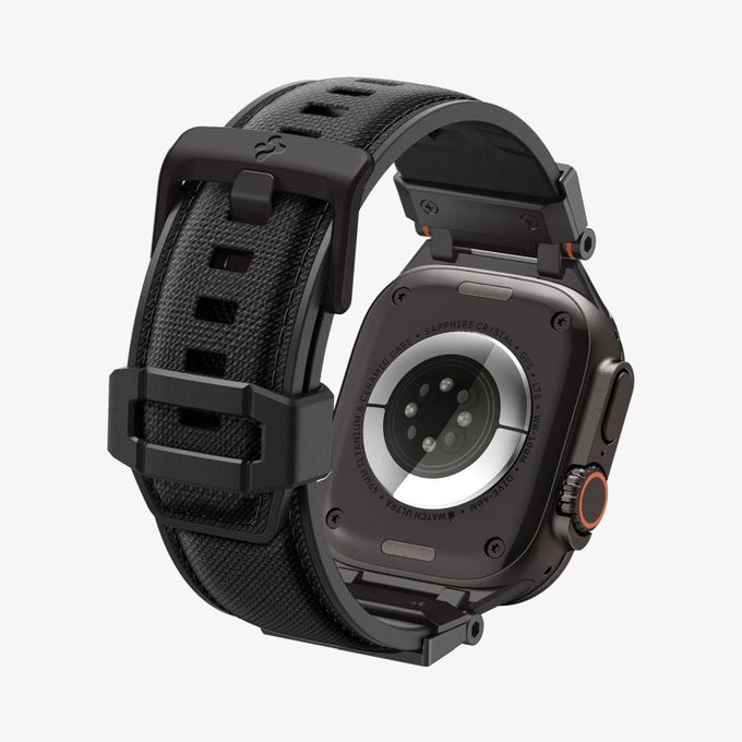 Spigen - Řemínek Durapro Armor pro Apple Watch (42, 44, 45, 49mm), Black Edition