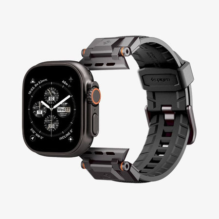 Spigen - Řemínek Durapro Armor pro Apple Watch (42, 44, 45, 49mm), Black Edition