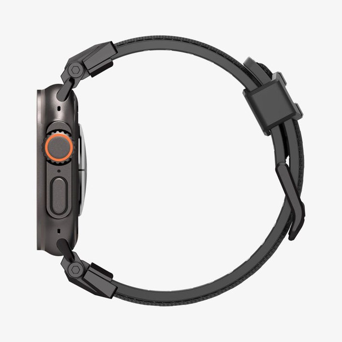 Spigen - Řemínek Durapro Armor pro Apple Watch (42, 44, 45, 49mm), Black Edition