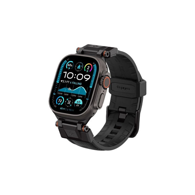 Spigen - Řemínek Durapro Armor pro Apple Watch (42, 44, 45, 49mm), Black Edition