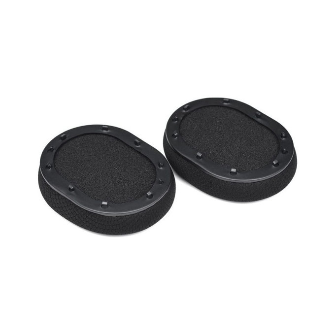 Náhradní Náušníky pro Razer BlackShark, Paměťová pěna + Textil, Černé, Chladivý gel, 1 pár