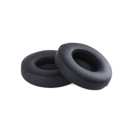 Náhradní Náušníky pro Beats Solo 2, 3, Paměťová pěna + PU kůže, Černé, 1 pár