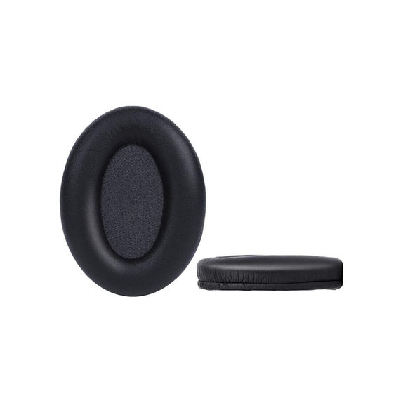 Náhradní Náušníky pro Sony WH-1000XM3, Paměťová pěna + PU kůže, Černé, 1 pár
