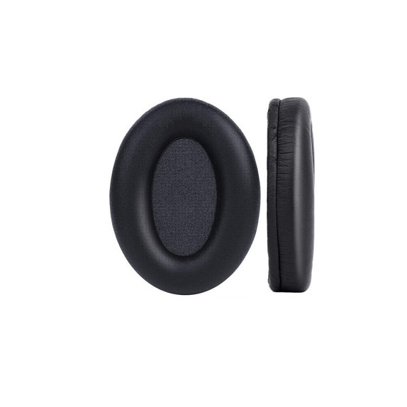 Náhradní Náušníky pro Sony WH-1000XM3, Paměťová pěna + PU kůže, Černé, 1 pár