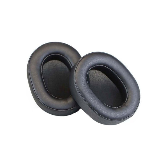 Náhradní Náušníky pro Sony WH-1000XM5, Paměťová pěna + PU kůže, Černé, 1 pár