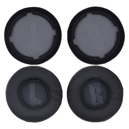 Náhradní Náušníky pro JBL Live 400BT, 460NC, Paměťová pěna + PU kůže, Černé, 1 pár