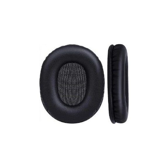 Náhradní Náušníky pro Audio-Technica ATH-M50X, PU kůže, Černé, 1 pár