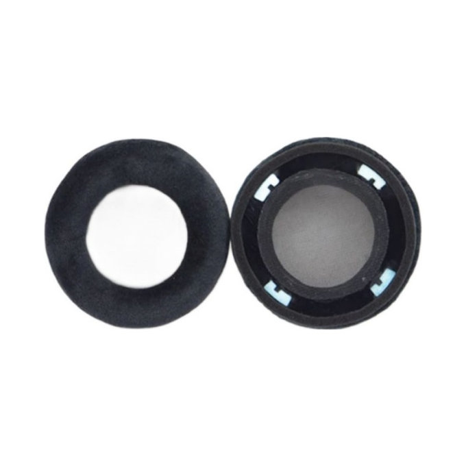 Náhradní Náušníky pro AKG K702, Paměťová pěna + Semiš, Černé, 1 pár