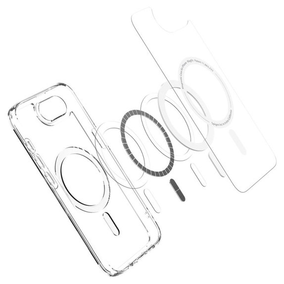 Spigen - Pouzdro Ultra Hybrid s MagSafe pro iPhone 16e, bílá