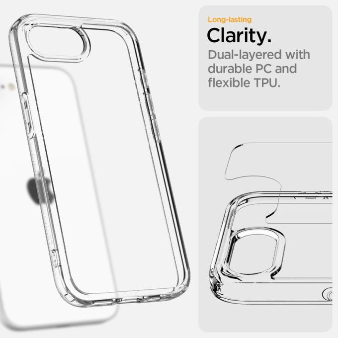 Spigen - Pouzdro Ultra Hybrid pro iPhone 16e, crystal clear