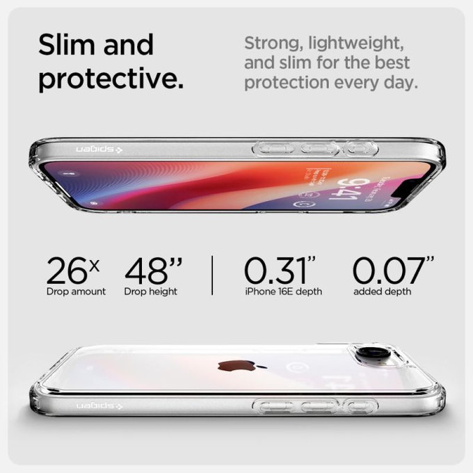 Spigen - Pouzdro Ultra Hybrid pro iPhone 16e, crystal clear