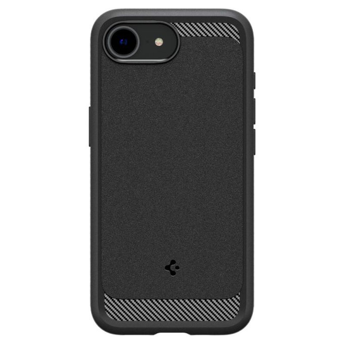 Spigen - Pouzdro Rugged Armor s MagSafe pro iPhone 16e, Matte Black