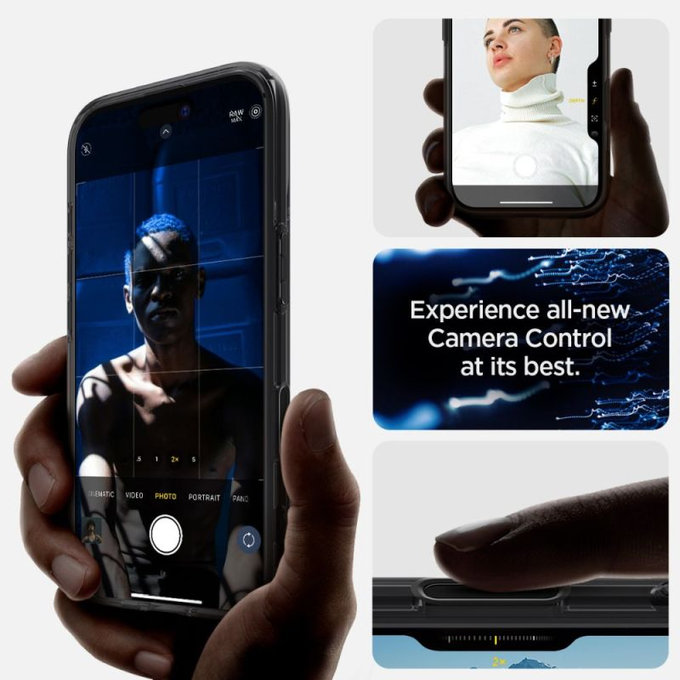 Spigen - Pouzdro Ultra Hybrid "T" s MagSafe pro iPhone 16, Frost Black