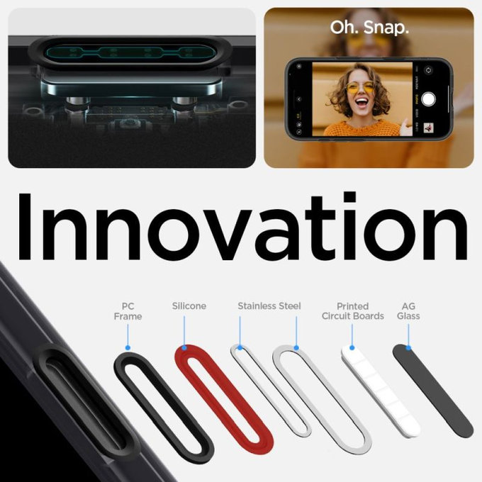 Spigen - Pouzdro Ultra Hybrid "T" s MagSafe pro iPhone 16, Frost Black