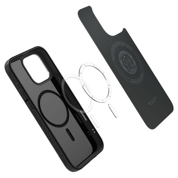 Spigen - Pouzdro Liquid Air "T" s MagSafe pro iPhone 16 Pro, Matte Black