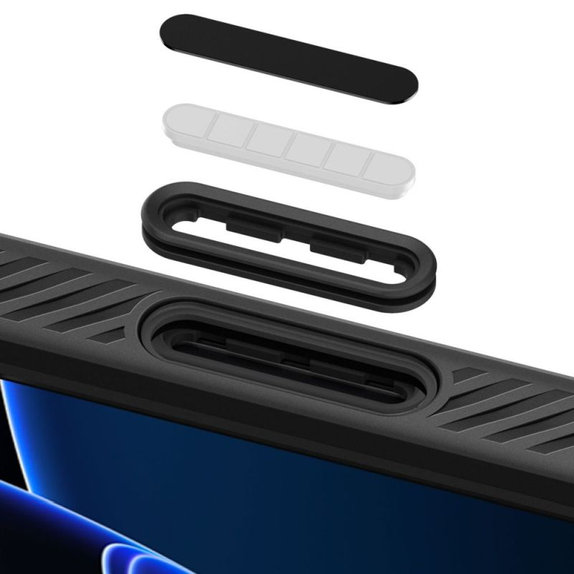 Spigen - Pouzdro Liquid Air "T" s MagSafe pro iPhone 16 Pro, Matte Black