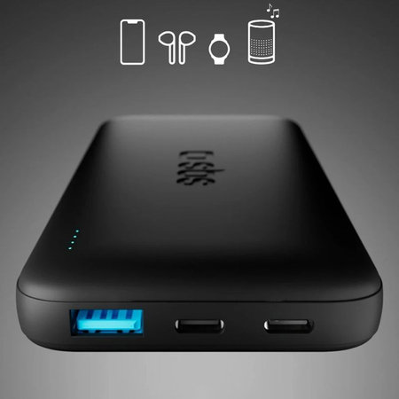 SBS - PowerBank 10000mAh, 10W, Infinity, LiFePO4, USB-C/USB-A, černá