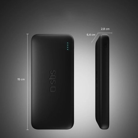 SBS - PowerBank 20000mAh, 10W, Infinity, LiFePO4, USB-C/USB-A, černá